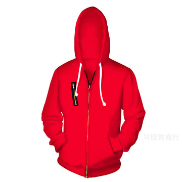 La Casa De Papel Cosplay Dali Sudadera con Capucha y Cremallera para Adultos Unisex